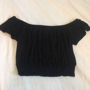 h&m black off the shoulder top